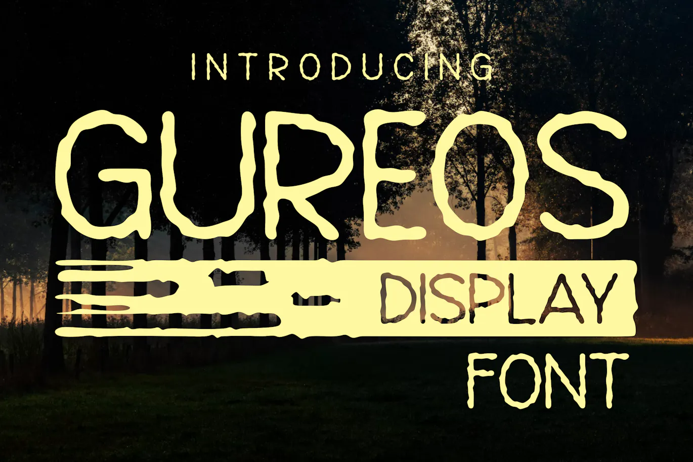 古雷奥斯英文装饰字体 – Gureos
