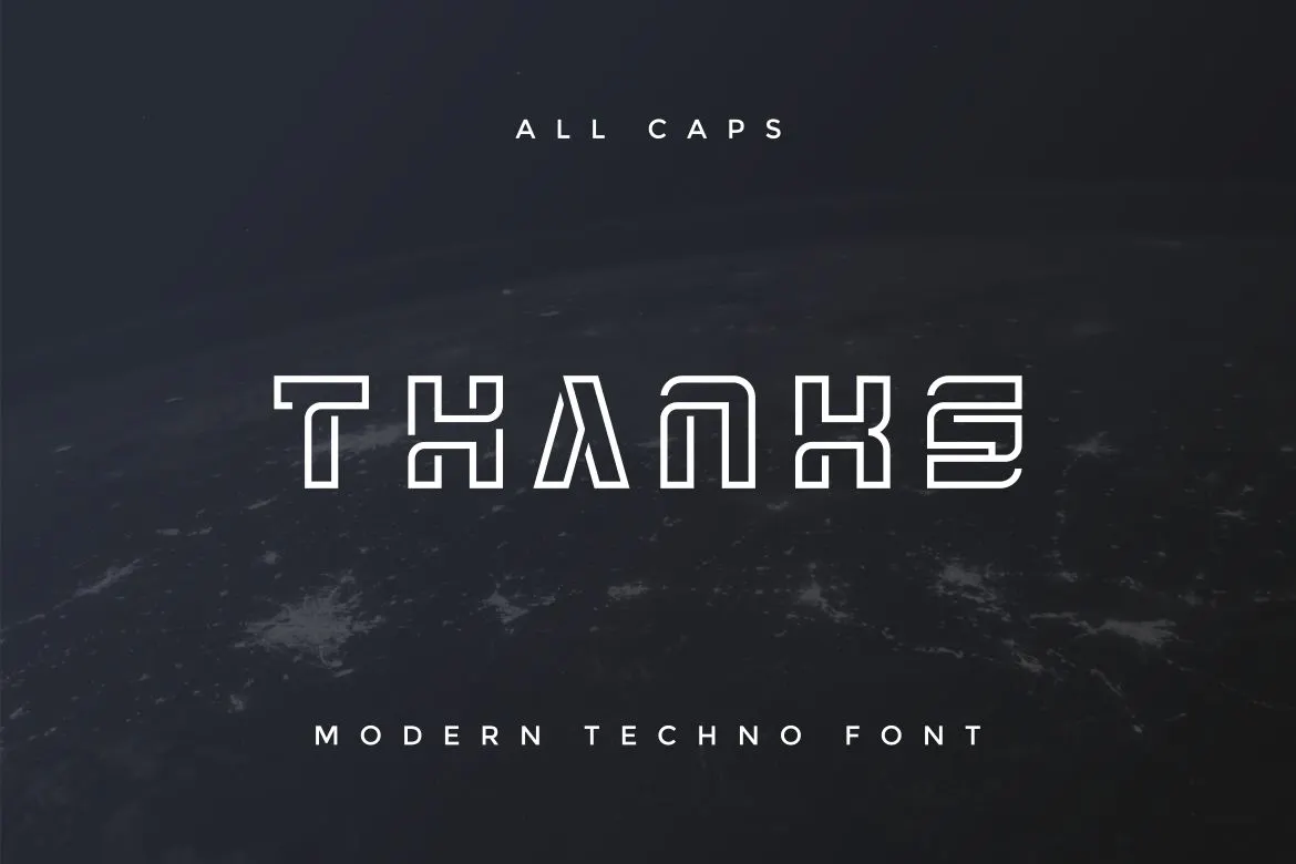 俏皮的天赋英文字体 - Morgiefa Modern Techno Font第4张