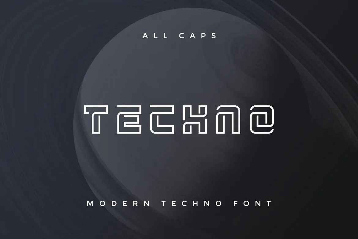 俏皮的天赋英文字体 - Morgiefa Modern Techno Font第2张