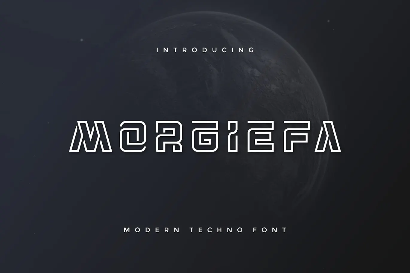 俏皮的天赋英文字体 - Morgiefa Modern Techno Font第1张