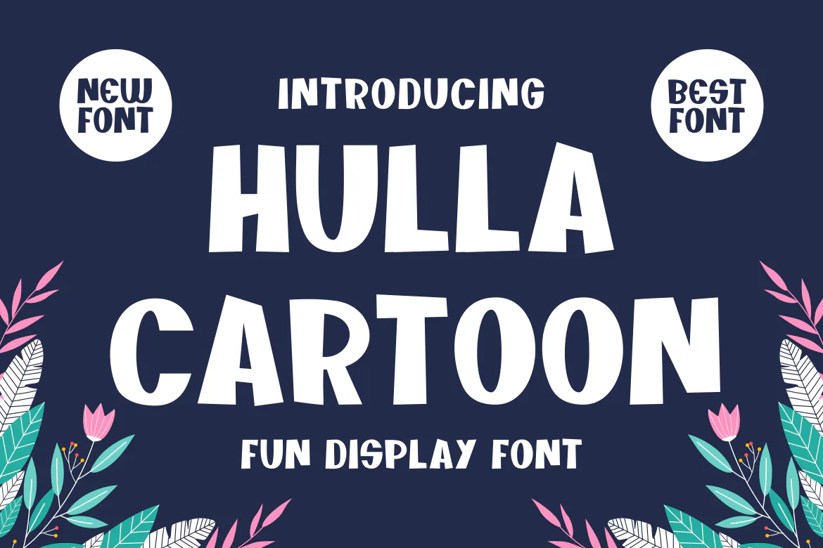 非常实用的卡通字体 Hulla Cartoon第1张