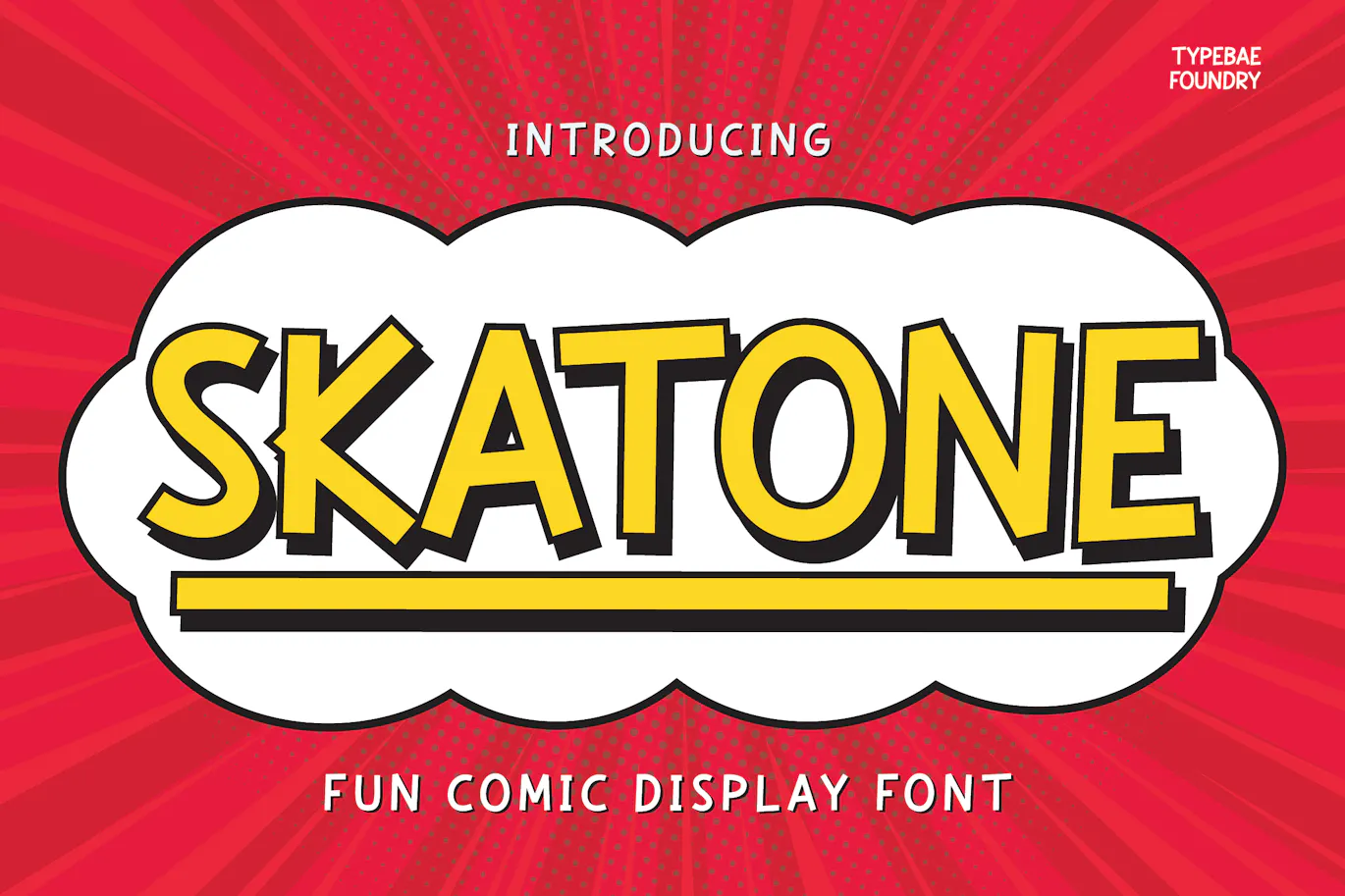 有趣而活泼的漫画显示字体- Skatone - Fun Comic Display Font第1张