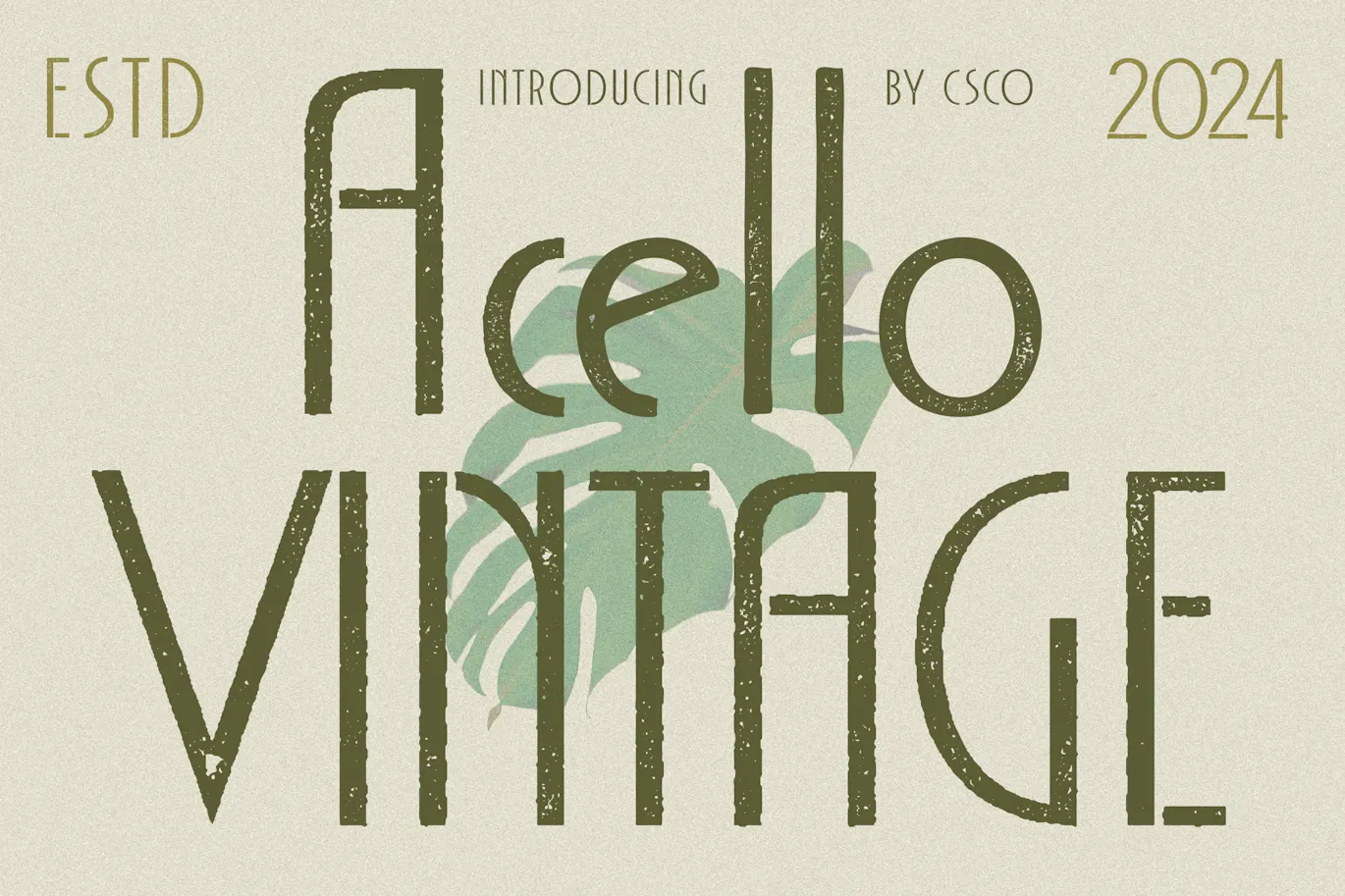 永恒的优雅与装饰艺术字体 - Acello Vintage第1张