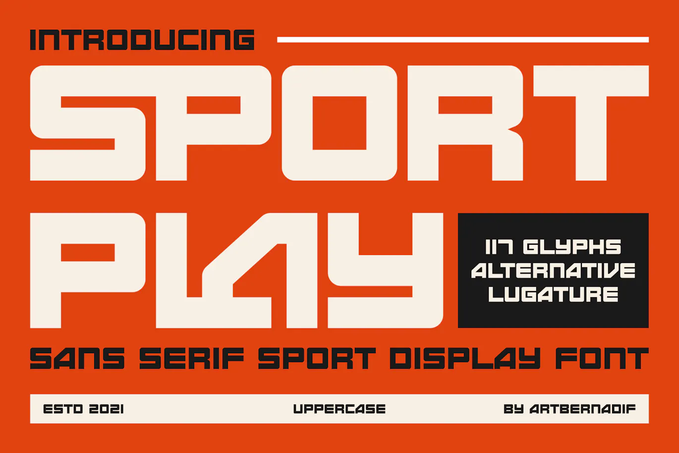 大胆而真实无衬线体运动装饰字体 Sport Play - Sans Serif Sport Display Font第1张