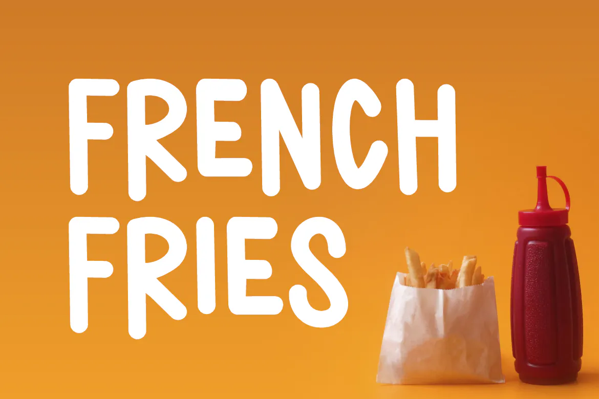 手绘风食品海报装饰字体 Crispy French - Hand Drawn & Food Font第2张