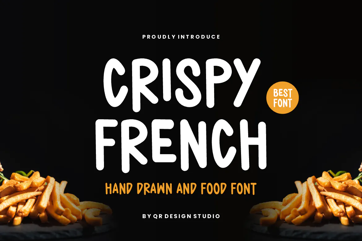 手绘风食品海报装饰字体 Crispy French - Hand Drawn & Food Font第1张
