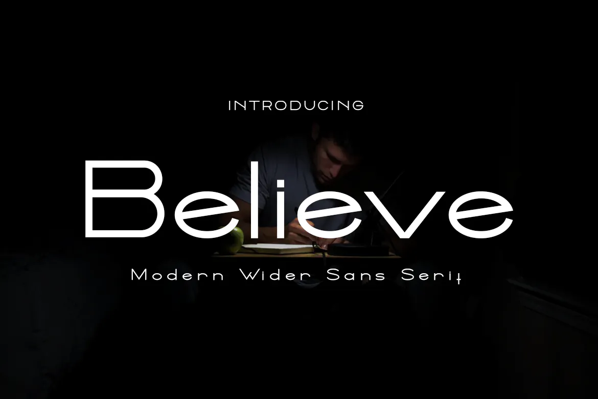 非常经典实用的英文字体系列 Believe第1张