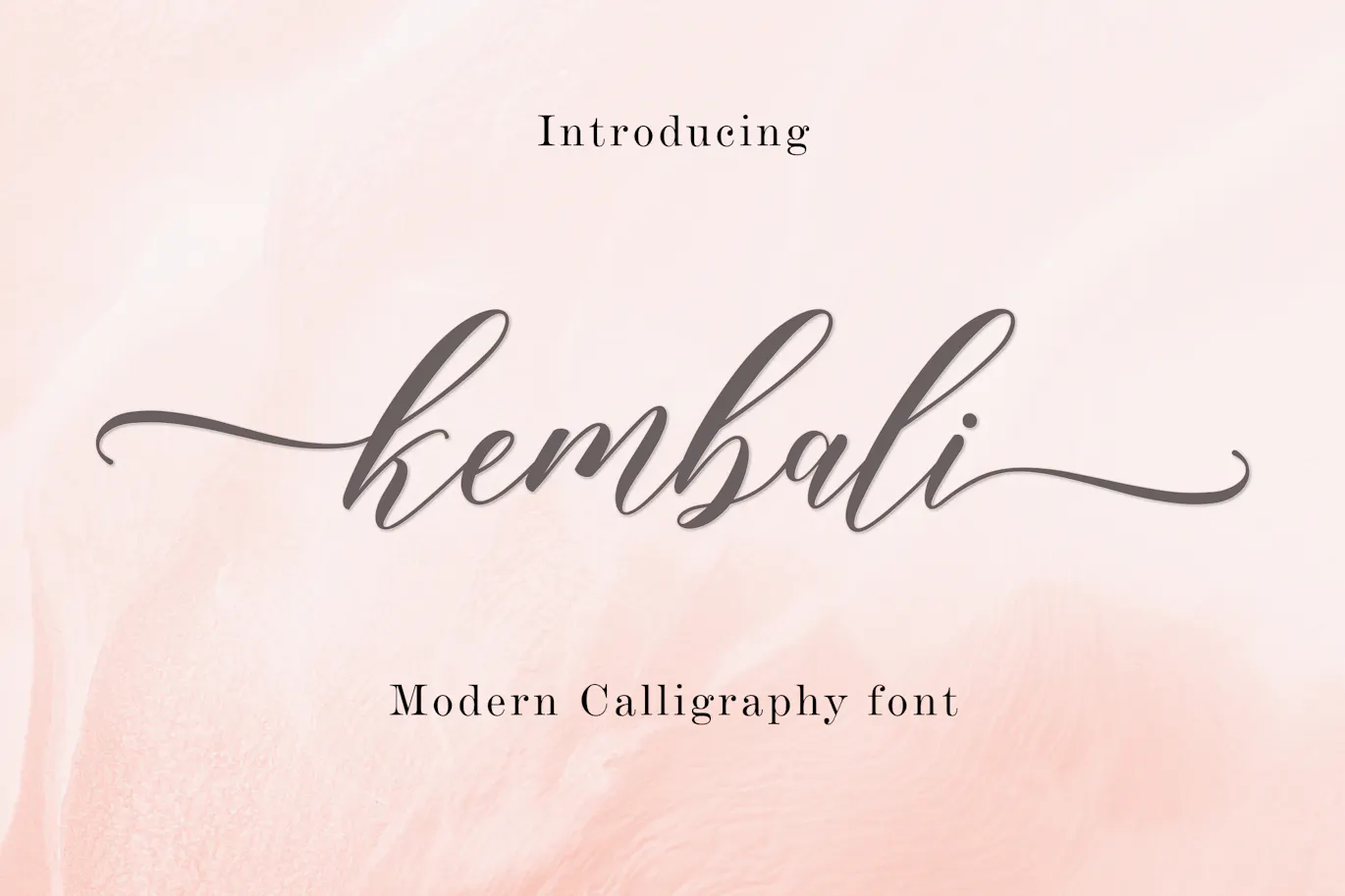 品牌包装海报设计脚本字体 - Kembali Script第1张