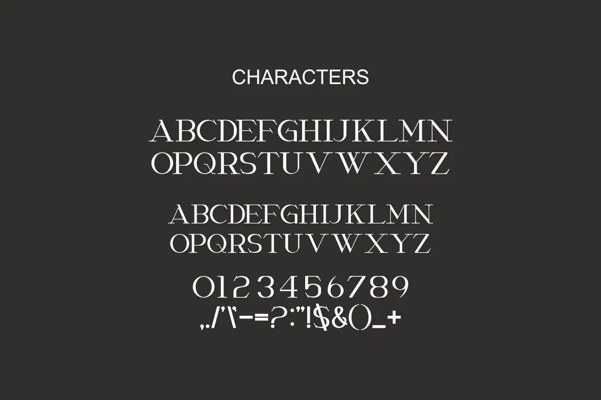 经典而优雅的衬线显示英文字体 Chottes - Classic And Elegant Serif Font第4张