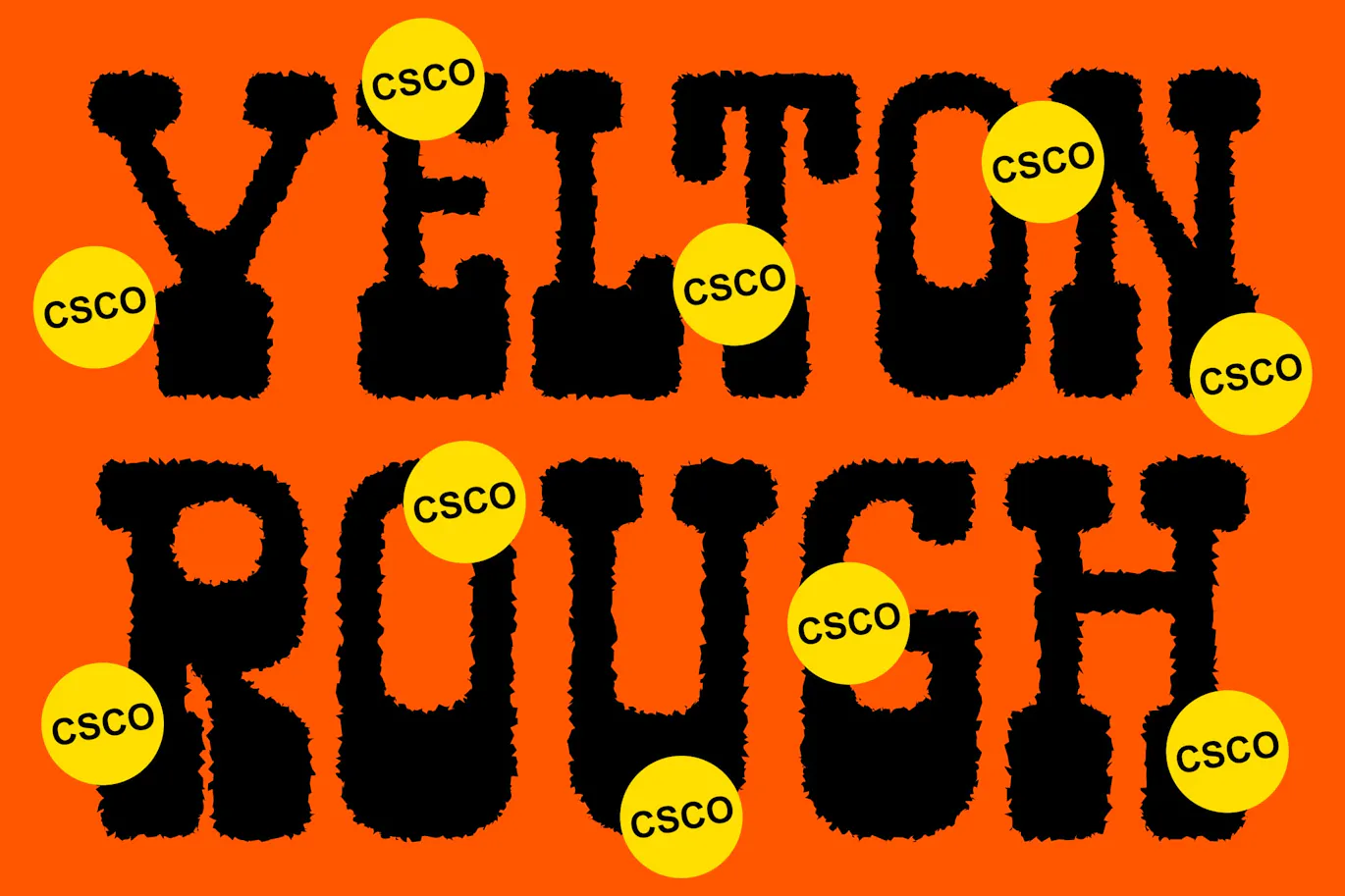 独特粗糙粗旷毛刺边的英文装饰字体 - Velton Rough第1张
