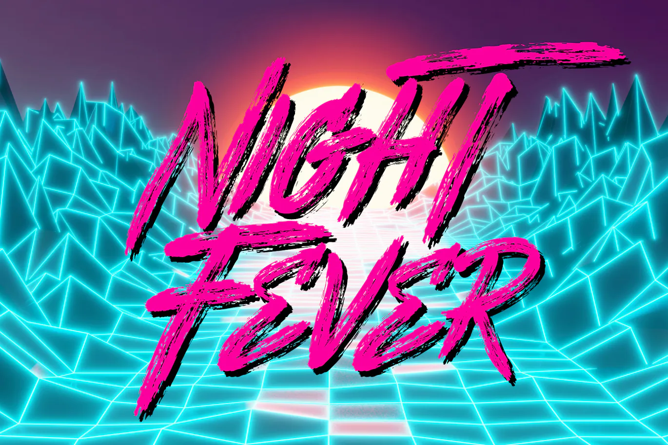 复古迪斯科风格的英文手写笔刷字体 - Nightwish第5张