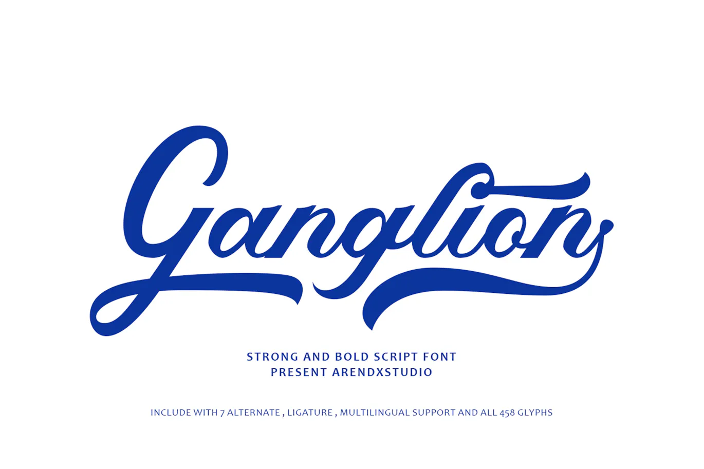 可口可乐标志风格的英文手写花体字体 - Ganglion第1张