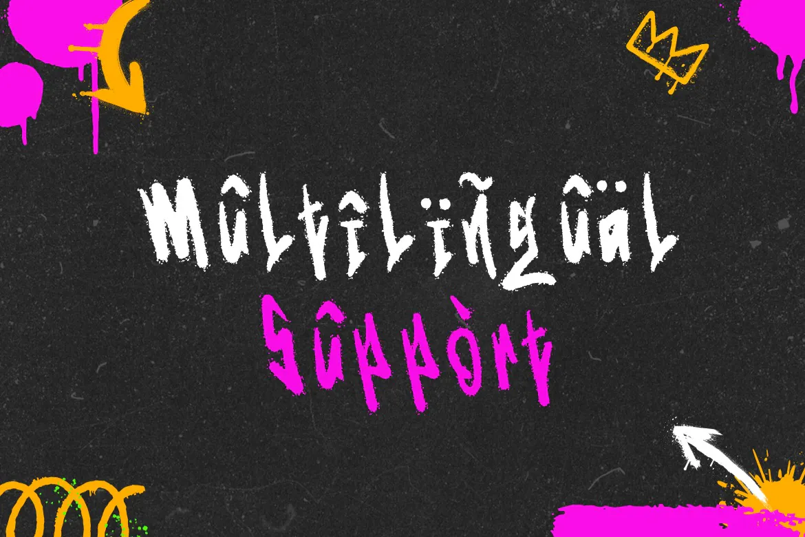 时尚的英文手写涂鸦纹理笔刷字体 - Omnivotrex第6张