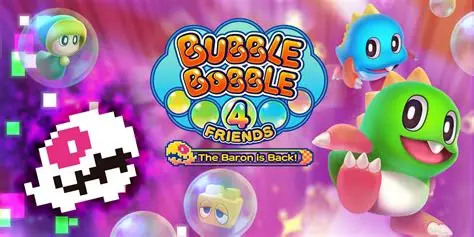 泡泡龙4伙伴 头骨怪与创意工坊/Bubble Bobble 4 Friends 动作游戏