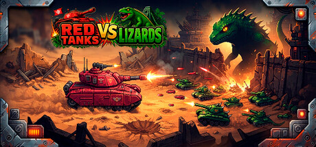 红色坦克vs蜥蜴/Red Tanks vs Lizard 休闲游戏