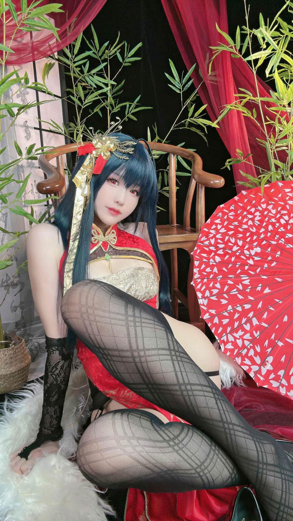 miko酱ww 大凤旗袍第1张-皮玩部落 miko酱ww 大凤旗袍
