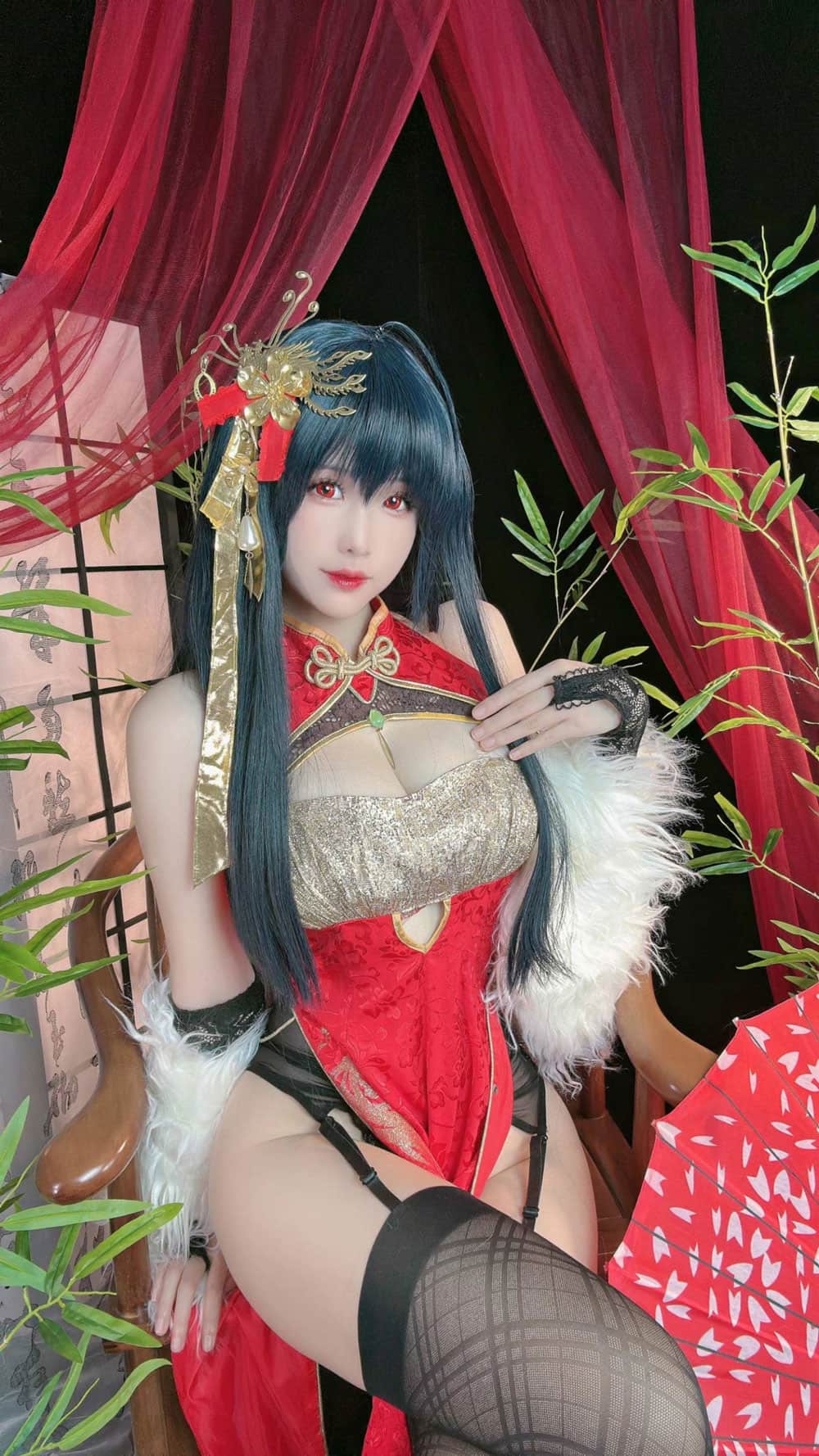 miko酱ww 大凤旗袍第2张-皮玩部落 miko酱ww 大凤旗袍