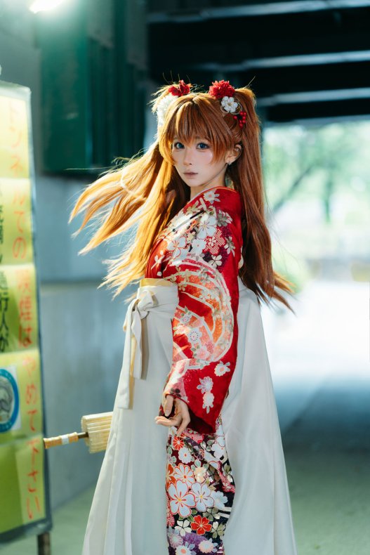 蠢沫沫 EVA明日香和服